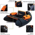 thumbnail image 4 of PEXMOR Inflatable Fishing Float Tube, Float Tubes for Fishing w/Rod Holder | Fish Ruler | Pump | Carry Bag | Adjustable Straps| Storage Pockets, 350LBS Capacity Fly Fishing Belly Boat, 4 of 9