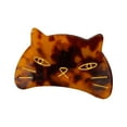 thumbnail image 1 of Divertidas horquillas para el pelo con forma de gato, horquillas graciosas, horquillas para el pelo con forma de gato para mujer, horquillas con estampado de leopardo francés, 1 of 2