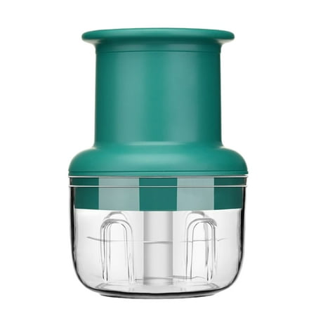 

Electric Garlic Chopper 150Ml Mini Food Processor Presses Onions Chopper Masher Portable Blender Cutter Mincer Green