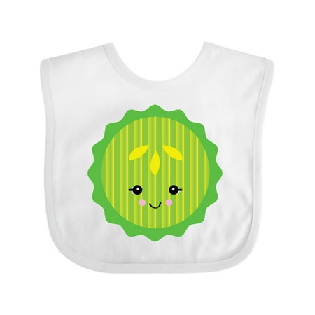 

Inktastic kawaii pickle slice Gift Baby Boy or Baby Girl Bib