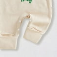 thumbnail image 7 of Yindaity My First Easter Baby Girl Outfit Newborn 0 3 6 Months Bunny Onesie Waffle Knit Sweater Romper and Headband(Beige,0-3 Months), 7 of 7