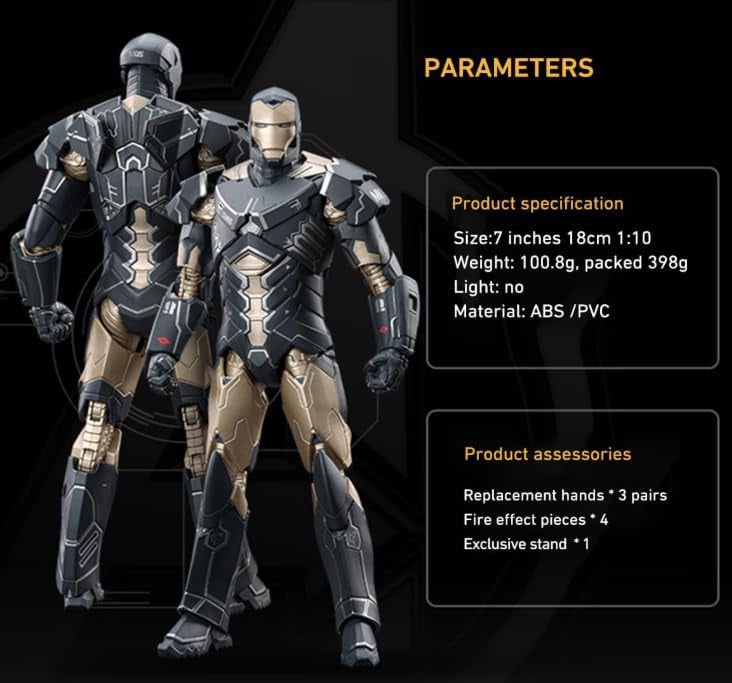 ZD Toys 1/10 Scale  Iron Man MK15 Sneaky Armor Collector Action Figure