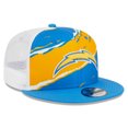 thumbnail image 3 of Men's New Era Powder Blue Los Angeles Chargers  Tear Trucker 9FIFTY Snapback Hat, 3 of 6