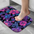thumbnail image 5 of 1pc Floral Pattern Absorbent Non-Slip Bathroom Thickened Flannel Rug Decor,Soft,Quick Drying,Suitable For Indoor/outdoor Use,Bathrooms,Bedrooms,Kitchens,Terrace,Laundry Rooms,16"x24", 5 of 7
