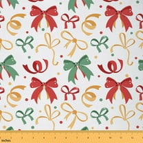 Castle Fairy Colorful Bowknot Fabric by the Yard 10 Yard,Polka Dots Room Decor Fabric by the Yard,Merry Christmas Sewing Fabric,Lightweight Cute Room Decor