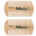 thumbnail image 2 of Small Tooth Comb Double-Sided Comb for Hair Caring Bamboo Assorted Color Hair Care 2Pcs, 2 of 5
