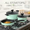thumbnail image 3 of Carote Nonstick Cookware Sets, 8 Pcs Non Stick Pots and Pans Set, Non Toxic Induction Cookware, Mint, 3 of 10
