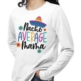 thumbnail image 2 of Nacho Average Mama Long Sleeve Shirt Unisex Large White, 2 of 5