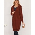 thumbnail image 5 of Zeagoo Women's Zip Up Hoodies Oversized Fleece Long Tunic Sweatshirts Casual Long Sleeve Fall and Spring Hoodie Jacket Coat, 5 of 7