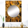 thumbnail image 1 of Designart "Geometric Wonders in Bold Gold and Black II" Abstract Geometric Mirror Wall Decor - Modern Gold Abstract Large Mirror For Wall Art Decor - 40" x 30" Inch, 1 of 5