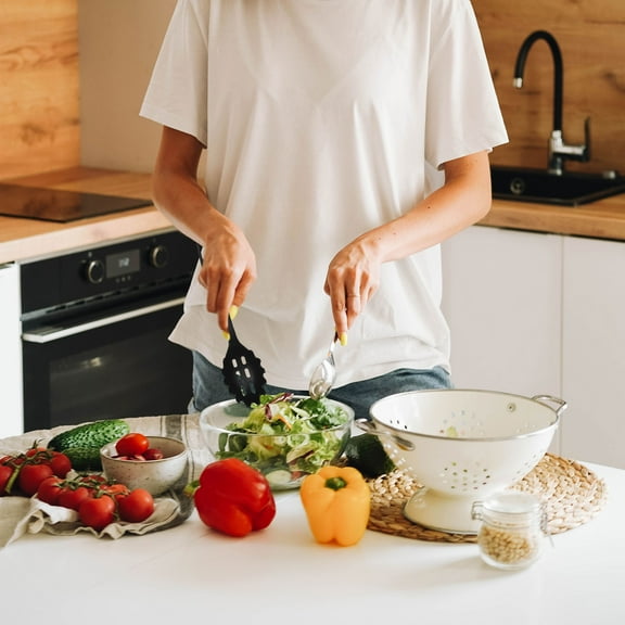 LEORX Nylon Kitchen Utensils Set 6Pcs Heat Resistant Versatile Cooking Tools for Home Users and Cooks