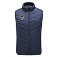 thumbnail image 2 of REORIAFEE Heating Vest Electric Heated Warm Unisex with 9 Heating Zones Heated Coat without Power Bank USB Rechargeable Washable Lightweight Battery Not Included Winter Waistcoat Navy M, 2 of 6