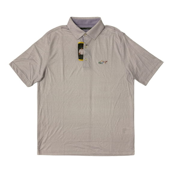 Greg Norman Short Sleeve Soft Touch Poly/Pima Cotton Polo Shirt (Purple, L)