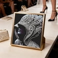 thumbnail image 4 of Rewenti Elegant Lady Diy Rhinestone Art Kitgraceful Female Figure Patternhigh-Quality Canvas Shiny Diamonds Fullpartial Drill for Home Wall, 4 of 5
