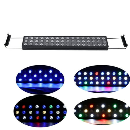 LED Aquarium Light Bar, BEAMNOVA 144W Dimmable Aluminium Aquarium Lumières Strip Full Spectrum avec télécommande pour pousser les récifs coralliens Fish Tank