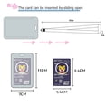 thumbnail image 3 of WALTON School Supplies Bus Card Case Students Bank Card Holder Card ID Holder Credit Card Card Sleeve Lanyard Women Men Cartoon Hand Rope Badge Cards Cover, 3 of 4