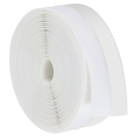 Uxcell 16.4Ft Weather Stripping Door Seal, 1"W Silicone Sealing Tape, White