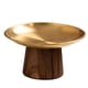 thumbnail image 5 of Soporte para pasteles, postres, bandeja para aperitivos, pedestal alto de madera, redondo, para aperitivos S tamaño de oro, 5 of 9