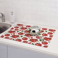 thumbnail image 6 of Yiaed Hand Drawn Tomatoes Print Highly Absorbent Microfiber Kitchen Counter Mat, Dish Drying Pad for Dishes, Utensils, Pots and Pans, Large 18" x 24", 6 of 7