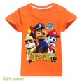 thumbnail image 3 of Nueva camiseta de la Patrulla Canina para niños, camiseta de manga corta de algodón con patrón canino de la Patrulla de dibujos animados de Anime, camisetas informales para niño y niña, regalo 2, 3 of 5