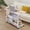 White, variant on Adjustable Height Mobile Standing Desk, Rolling Computer Table with Wheels for Home Office, White