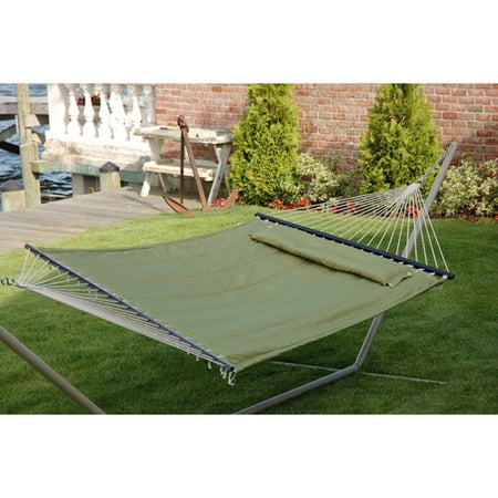 Bliss Hammocks Comfort Classic Poly Quilted Hammock with "S" Stitch Comfort Quilt, Multiple Colors