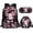 Axolotl Cherry Blossom, variant on Panda Mushroom School Backpack for Girls 8-12 Lightweight Girls Bookbag with Lunch Box and Pencil Case 3 In 1 Kids Back to School Gifts