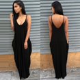 thumbnail image 2 of Robe Longue Maxi Boho pour Femmes Grande Taille, Dos Nu, Été, Plage, Combinaison Décontractée Sans Manches, 2 of 2