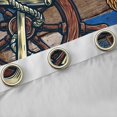 thumbnail image 4 of Homewish Ship Anchor Rudder Black Out Curtains,Ocean Adventure Curtains Pack of 2 (42x63 Each),Rustic Farmhouse Cabin Bedroom Curtains For Men Women,Ultra Soft Home Decor, 4 of 6