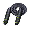 thumbnail image 1 of Shengyu Skipping Rope -Free Gym Fitness Jump Rope Cable Ball Bearing Foam Handles Aerobic Exercise black green, 1 of 6