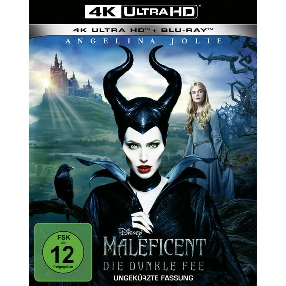 Maleficent 4K Ultra-HD (  Blu-ray) (4K Ultra HD) Sharlto Copley Angelina Jolie Robert Stromberg