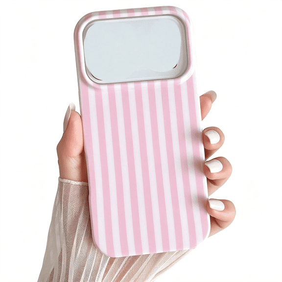 HBMYN for Iphone 17 Pro Case Cute Striped Phone Case Soft Tpu Slim Shockproof Phone Cover for Women Girls,Pink Trendy Cute Phone Cases