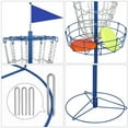 thumbnail image 2 of Alden Design 12-Chain Disc Golf Goal for Target Practice, Blue, 2 of 9