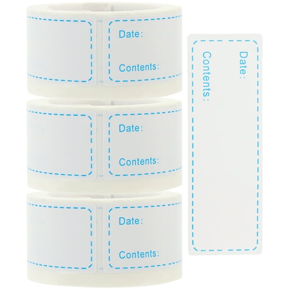 3 Rolls of Food Labels Food Prep Canning Labels Removable Food Stickers for Home Restaurant