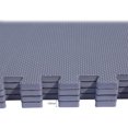 thumbnail image 4 of BalanceFrom 36-Pack 24”x24” Interlocking Foam Puzzle Exercise Mat, 1/2” Thick, Gray, 4 of 5