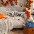 thumbnail image 3 of Fall Pillow Covers 12x20 Inch Fall Thanksgiving Dark Blue White Pumpkin Maple Leaf Lumbar Pillow Covers Polyester Fall Decoration for Home Couch, 3 of 6
