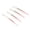 Pink Gradient, variant on YAHHU 4pcs Eyelash Tweezers Set Stainless Steel False Eyelash Extension Multifunctional Applicator Tools Kit Pink Gradient Home Salon Use (7.09 inches / 18 cm)