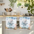 thumbnail image 4 of Octopus Coastal Kitchen Towels Set of 4, Summer Nautical Starfish Coral Ocean Absorbent Dish Towels for Kitchen, Microfiber Hand Towel, Quick Drying Tea Towel for Cleaning Decorative Dishcloths, 4 of 7