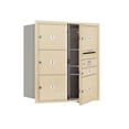 thumbnail image 4 of Salsbury Industries Recessed Private 7 Door Front Load 4C Horizontal Mail Center with 1 Parcel Locker, 4 of 4