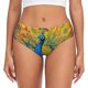 thumbnail image 1 of Fotbe Peacocks Calzones Estampados para Mujer – Ropa Interior de Algodón, Cómoda, Suave y Elástica-4X-Large, 1 of 6
