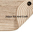 thumbnail image 3 of Jaipur Art And Craft Natural Jute Reversible Oval Area Rug Living Modern Handmade Carpet Rug Size - (12x15 Sq Feet), (144x180 Inches), (360x450 CM), 3 of 5