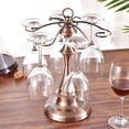 thumbnail image 4 of Estante para copas de vino, estante de almacenamiento, portavasos para barra de cocina Cobre Macarena Titular de la taza, 4 of 7