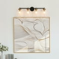 thumbnail image 4 of LNC Deferoiry 30-in 4-Light Matte Black LED Modern/Contemporary Vanity Light, 4 of 11