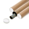 thumbnail image 4 of The Boxery 2 in x 20 in Capped Cardboard Shipping Tubes, 50 Count, 4 of 7