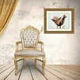 thumbnail image 3 of Koetsier, Albert 18x15 Gold Ornate Wood Framed with Double Matting Museum Art Print Titled - Single Tulip Brown on Blue, 3 of 4