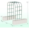 thumbnail image 4 of Expandable Arch Trellis Raised Bed Kit – 95” Metal Garden System with Vertical Netting, Plant Ties, and Drainage Design for Vegetables, Flowers, 4 of 7