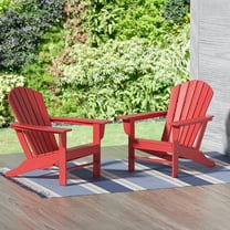 Polytrends  Altura  Outdoor Eco-Friendly All Weather Poly Patio Adirondack Chair (Set of 2) Red