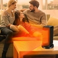 thumbnail image 2 of Ceramic Space Heater With Adjustable Thermostat 1200 Watt Fast Heating For Home Office Use, 2 of 9