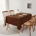 thumbnail image 2 of Rectangle Tablecloth - Waterproof and Wrinkle Resistant Washable Polyester Table Cloth for Kitchen Dining/Party/Wedding Indoor and Outdoor Use (60 x 120 inch, Chocolate), 2 of 6