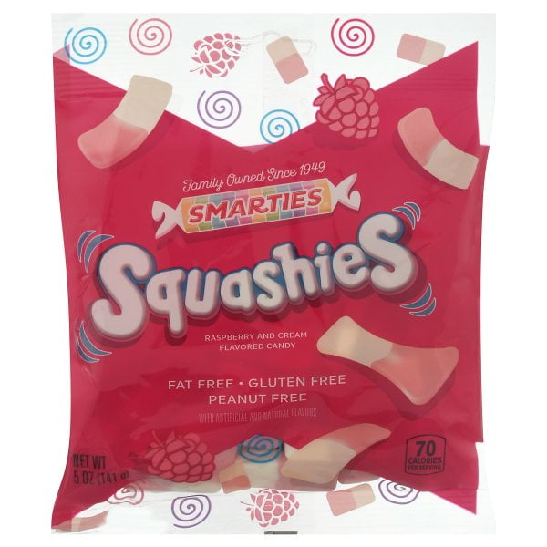 Smarties Squashies Foam Gummies Debut, 5 Ounce Peg Bag